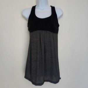 Lululemon Black/ Gray Tank Built in Bra Loose Fit